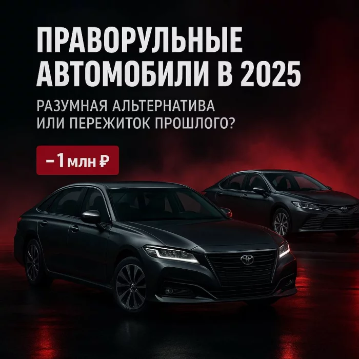 Праворульные автомобили в 2025: разумная альтернатива или пережиток прошлого?